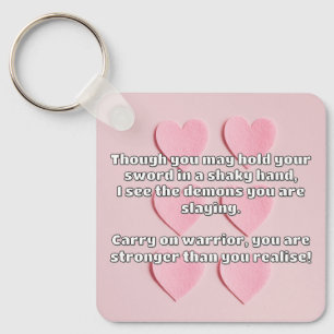 Porte-clés Empath Warrior Citation positive Encouragement