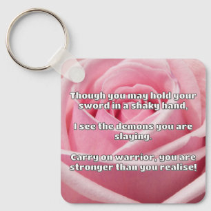 Porte-clés Empath Warrior Citation positive Encouragement