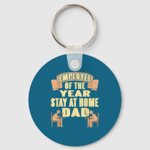 Porte-clés Employé De L'année Papa Reste À La Maison Humour D