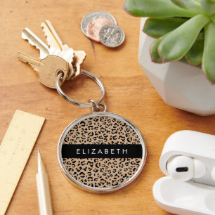 Porte-clés Empreinte de léopard, Spots, Leopard Brown, Votre