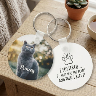 Porte-clés Empreinte de patte d'échec de refuge pour animaux