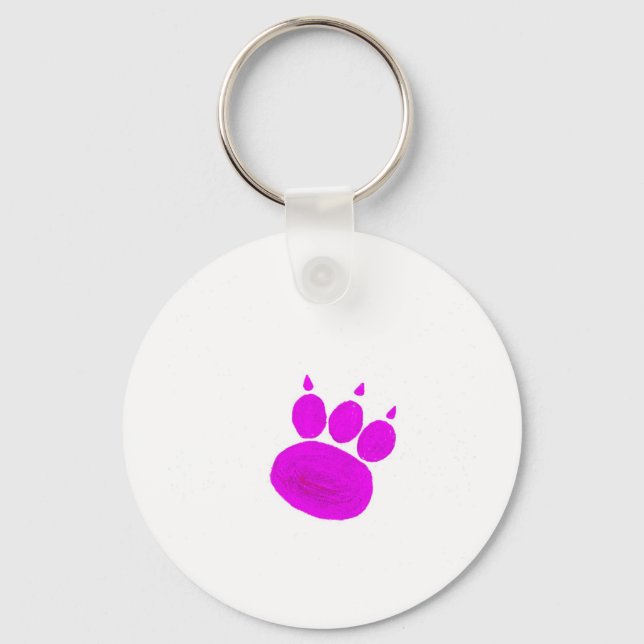 Porte-clés Empreinte de patte des services de pose pour anima (Recto)
