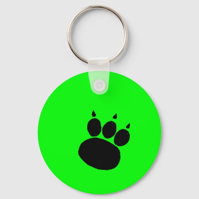 Porte-clés Empreinte de patte des services de pose pour anima (Recto)