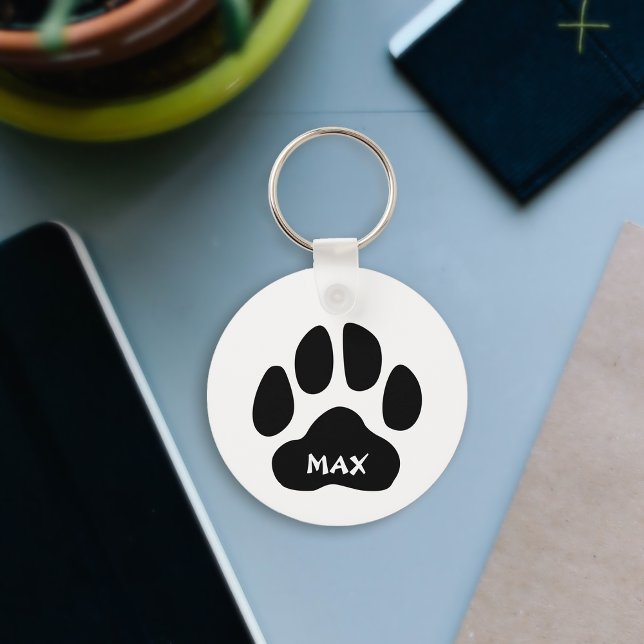 Porte-clés Empreinte de Patte Personnalisé - Cadea (Paw-some Keychain With Personalization! 🐾✨)