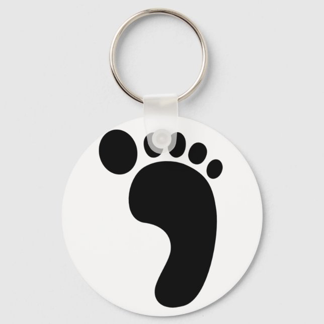 Porte-clés empreinte de pied (Recto)