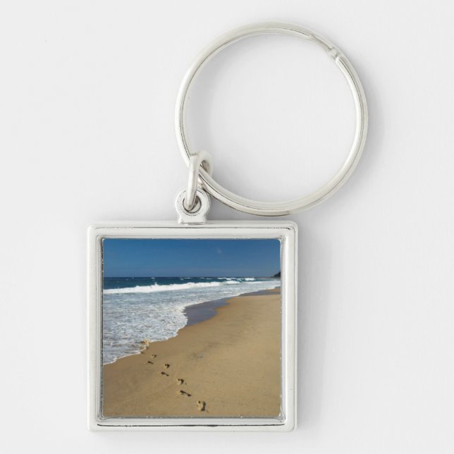 Porte-clés Empreintes sur la plage, Mabibi, Thongaland (Devant)