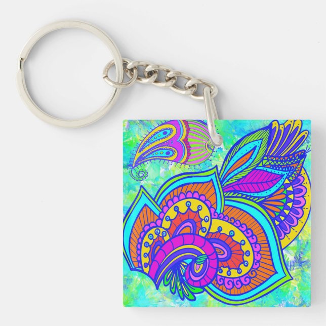 Porte-clés en acrylique (Devant)