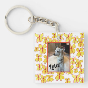 Porte-clés en acrylique avec photo de compagnie pe