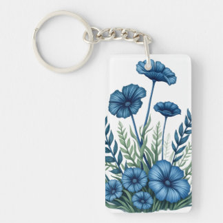 Porte-clés en acrylique botanique | Cadeau pour am