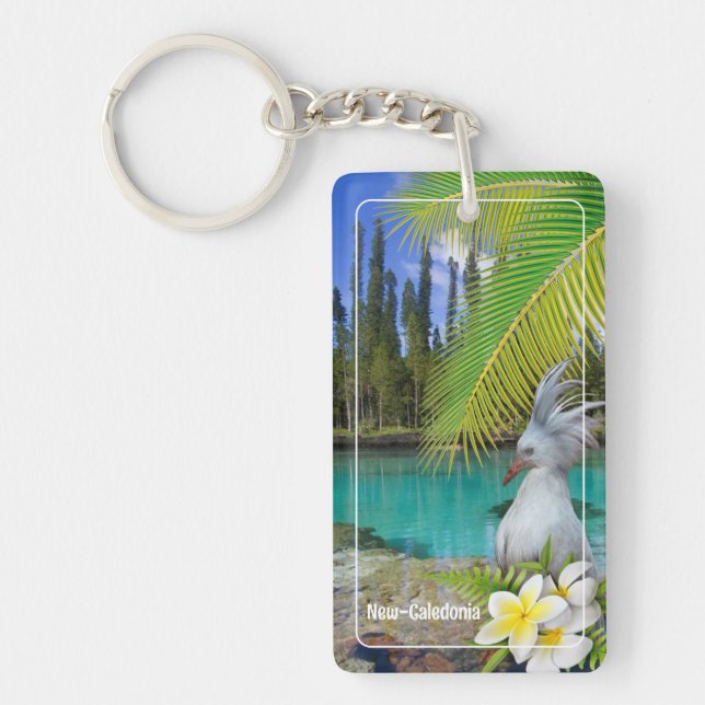 Porte-clés en acrylique CAGOU ( Cagou-Style) (Devant)