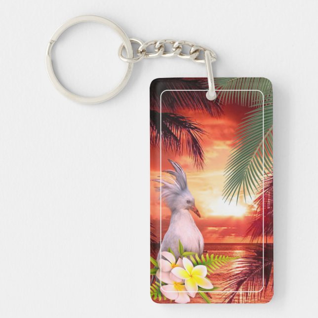 Porte-clés en acrylique CAGOU ( Cagou-Style) (Devant)