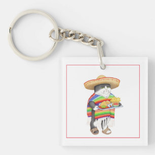 Porte-clés en acrylique carré WENDELITO