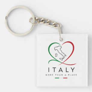 Porte-clés en acrylique Chic Italie 