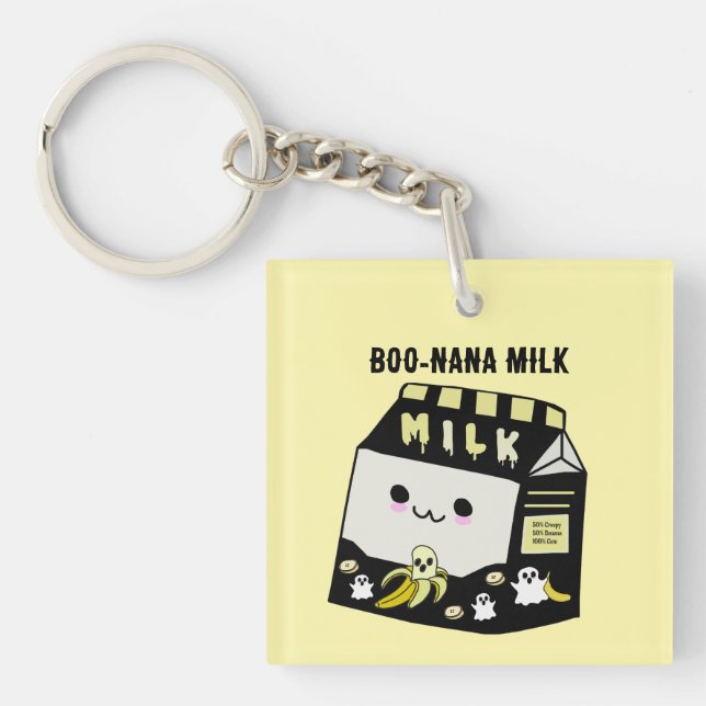 Porte-clés en acrylique double face Boonana Milk (Devant)