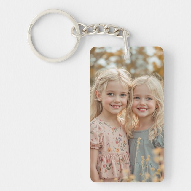 Porte-clés en acrylique double face personnalisé a (Devant)