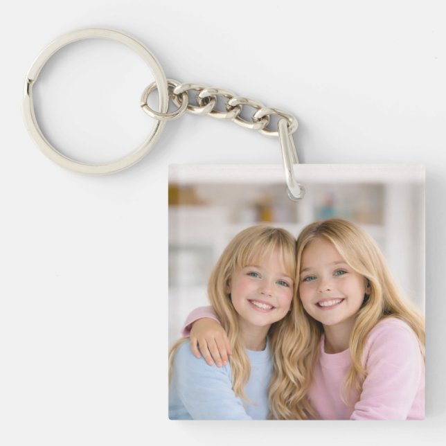 Porte-clés en acrylique double face personnalisé a (Devant)