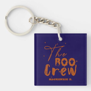 Porte-clés en acrylique Halloween Boo Crew Boo