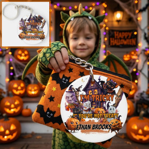 Porte-clés en acrylique Halloween pour enfants Drô