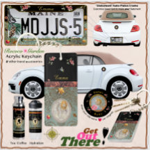 Porte-clés en acrylique Jardin Rococo