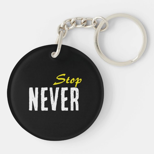 Porte-clés en acrylique Motivation – Design Minima (Dos)