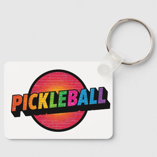 Porte-clés en acrylique Pickleball (Recto)