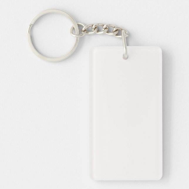 Porte-clés en acrylique, rectangle (double face) (Devant)