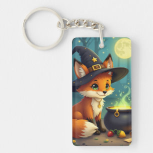 Porte-clés en acrylique Renard Sortilège de la For
