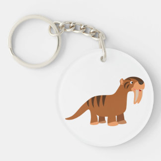 Porte-clés en acrylique Thylacosmilus Cartoon Sour