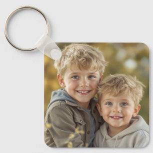 Porte-clés en aluminium double face personnalisé a