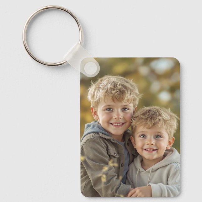 Porte-clés en aluminium double face personnalisé a (Recto)