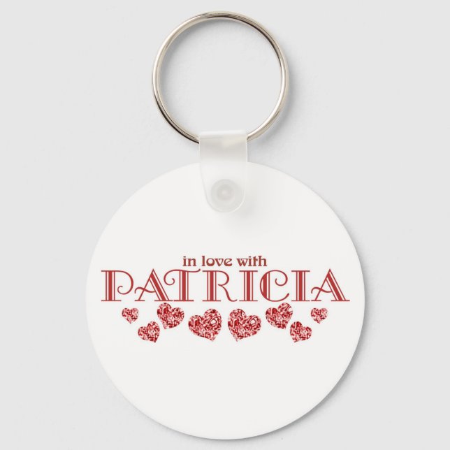 Porte-clés En amour avec Patricia (Recto)