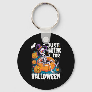 Porte-clés En Attente D'Halloween Funny Skeleton Éffrayant S