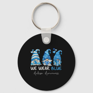 Porte-clés En Avril Nous Portons Du Bleu Gnome De Sensibilisa