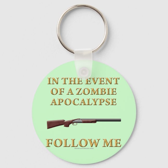 Porte-clés En cas d'apocalypse zombie (Recto)