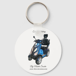 Porte-clés en cercle en aluminium unilatéral