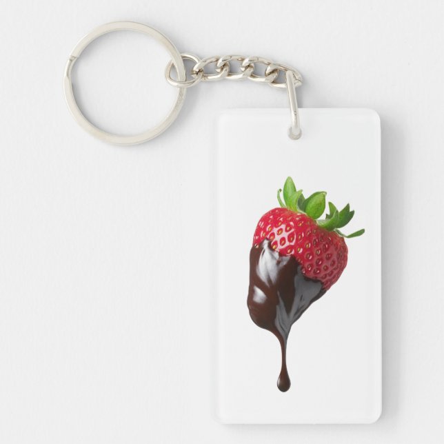 Porte-clés en chocolat qui goutte esthétique (Devant)