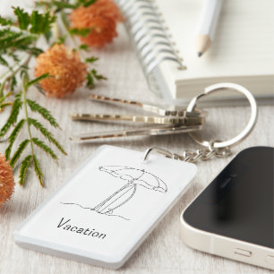 Porte-clés en ligne artistique personnalisé de pla