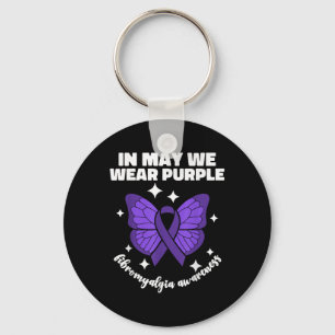 Porte-clés En Mai Nous Portons Violet Pour La Fibromyalgie M