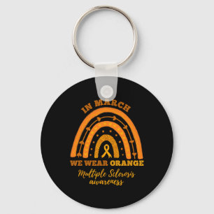 Porte-clés En Mars Nous Portons Orange Multiple Sclerosis Awa