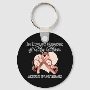Porte-clés En mémoire de ma mère - Cancer de l'utérus
