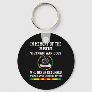 Porte-clés En Mémoire Des 3800 Chiens De Guerre Du Vietnam Qu