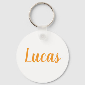 Porte-clés en métal nom Lucas