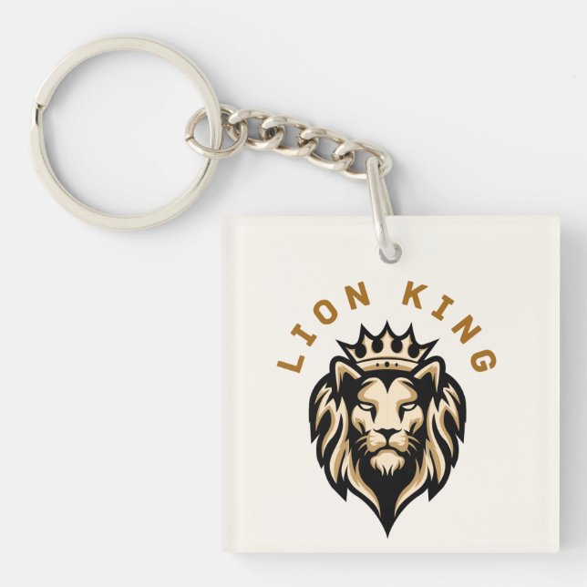 Porte-clés en métal Roi Lion (Devant)