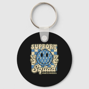 Porte-clés En novembre, nous portons le bleu Suprt de sensibi