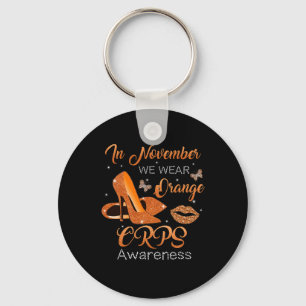 Porte-clés En Novembre Nous Portons Orange High Talons Chauss