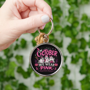 Porte-clés en octobre nous portons du rose pour la sensibilis
