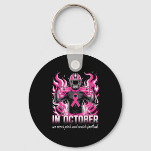 Porte-clés En Octobre Nous Portons Le Football Rose Cancer Du