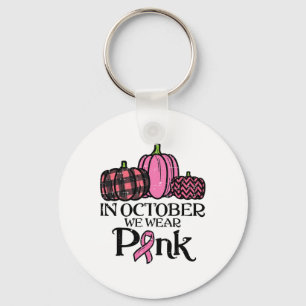 Porte-clés En Octobre Nous Portons Le Léopard Rose Cancer Du