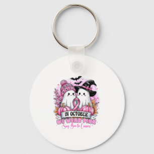 Porte-clés En Octobre Nous Portons Nk Ghost Halloween Cance d