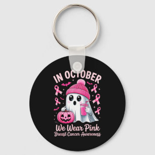 Porte-clés En Octobre Nous Portons Nk Ruban Rose Octobre Rose